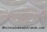 CRQ236 15.5 inches 18*25mm oval rose quartz beads wholesale