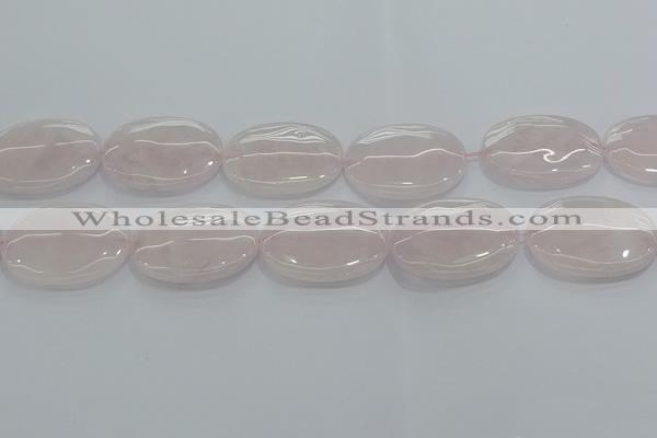 CRQ237 15.5 inches 22*30mm oval rose quartz beads wholesale