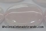 CRQ238 15.5 inches 30*40mm oval rose quartz beads wholesale