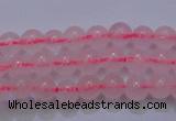 CRQ250 15.5 inches 4mm round rose quartz beads Wholesale