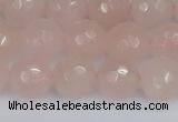 CRQ291 15.5 inches 10mm faceted round rose quartz gemstone beads