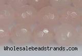 CRQ292 15.5 inches 12mm faceted round rose quartz gemstone beads