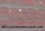 CRQ365 15.5 inches 8*8mm faceted square rose quartz beads