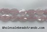 CRQ428 30*38mm - 30*40mm faceted octagonal rose quartz beads