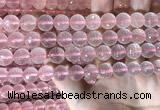 CRQ445 15.5 inches 10mm faceted round rose quartz beads