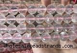 CRQ448 15.5 inches 14mm faceted round rose quartz beads