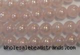 CRQ502 15.5 inches 8mm round AB-color rose quartz beads