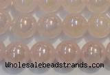 CRQ505 15.5 inches 14mm round AB-color rose quartz beads