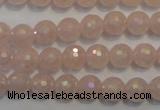 CRQ512 15.5 inches 8mm faceted round AB-color rose quartz beads