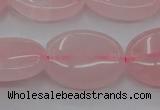 CRQ611 15.5 inches 13*18mm oval rose quartz beads wholesale