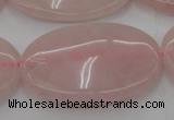 CRQ615 15.5 inches 20*30mm oval rose quartz beads wholesale