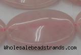 CRQ616 15.5 inches 25*35mm oval rose quartz beads wholesale