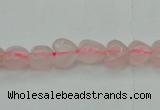 CRQ630 15.5 inches 8*8mm heart rose quartz beads wholesale