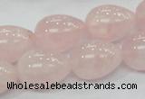 CRQ66 15.5 inches 15*20mm teardrop natural rose quartz beads wholesale