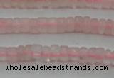 CRQ678 15.5 inches 2*4mm tyre rose quartz beads wholesale