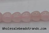 CRQ688 15.5 inches 10*10mm apple-shaped rose quartz beads