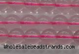 CRQ855 15.5 inches 6mm round natural rose quartz gemstone beads