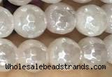 CRQ860 15 inches 6mm faceted round AB-color rose quartz beads