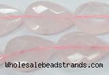 CRQ89 15.5 inches 18*25mm faceted teardrop natural rose quartz beads