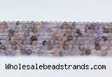 CRU1011 15.5 inches 5mm round mixed rutilated quartz beads