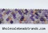 CRU1012 15.5 inches 6mm round mixed rutilated quartz beads