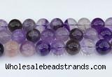 CRU1016 15.5 inches 14mm round mixed rutilated quartz beads