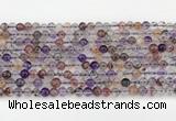 CRU1017 15.5 inches 4mm round mixed rutilated quartz beads