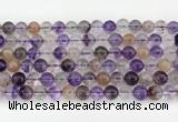 CRU1019 15.5 inches 8mm round mixed rutilated quartz beads