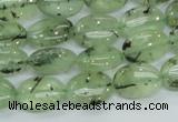 CRU102 15.5 inches 10*14mm oval green rutilated quartz beads