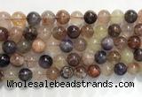 CRU1032 15.5 inches 10mm round mixed rutilated quartz beads wholesale