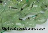 CRU107 15.5 inches 12*12mm heart green rutilated quartz beads