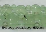 CRU135 13*18mm oval & round double drilled green rutilated quartz beads