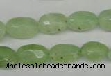 CRU179 9*11mm – 12*18mm faceted nuggets green rutilated quartz beads