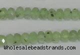 CRU206 15.5 inches 5*8mm faceted rondelle green rutilated quartz beads