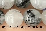 CRU538 15.5 inches 10mm round black rutilated quartz beads wholesale