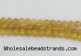 CRU661 15.5 inches 10mm round golden rutilated quartz beads