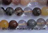 CRU751 15.5 inches 6mm round Multicolor rutilated quartz beads