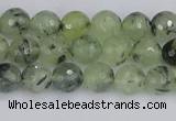 CRU801 15.5 inches 6mm faceted round prehnite gemstone beads