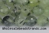 CRU803 15.5 inches 10mm faceted round prehnite gemstone beads