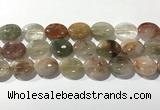 CRU924 15.5 inches 15*20mm oval mixed rutilated quartz beads wholesale