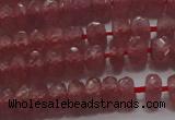 CRZ1101 15.5 inches 3*5mm faceted rondelle AAA+ grade ruby beads