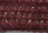 CRZ1102 15.5 inches 4*6mm faceted rondelle AAA+ grade ruby beads