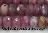 CRZ1152 15.5 inches 4*6.8mm faceted rondelle natural ruby beads