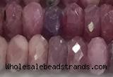 CRZ1154 15.5 inches 5*9mm faceted rondelle natural ruby beads