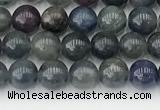 CRZ1160 15.5 inches 5mm round ruby sapphire gemstone beads