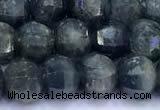 CRZ1166 15 inches 6mm faceted round sapphire beads