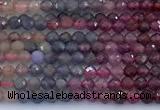 CRZ1202 15 inches 2mm faceted round ruby sapphire beads