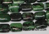 CRZ51 15.5 inches 10*14mm rectangle ruby zoisite gemstone beads