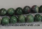 CRZ603 15.5 inches 10mm round New ruby zoisite gemstone beads