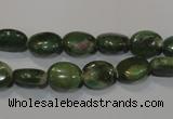 CRZ611 15.5 inches 8*10mm oval New ruby zoisite gemstone beads